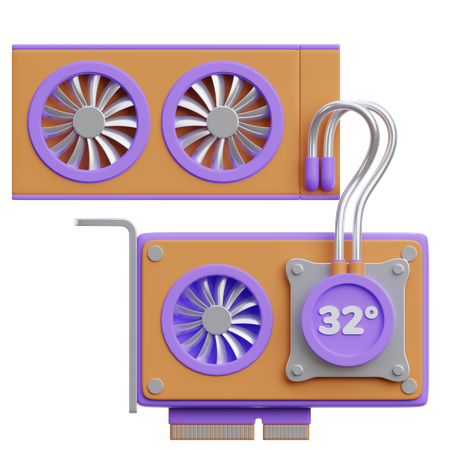 Kühlsysteme  3D Icon