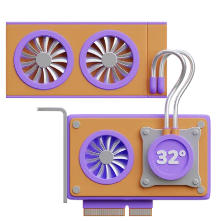 Kühlsysteme  3D Icon