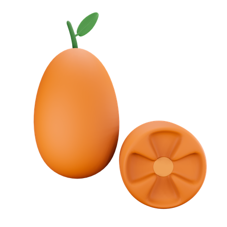 Kumquat 3D Illustration