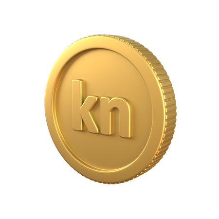 Kuna Gold Coin  3D Icon