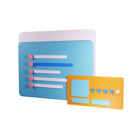 Kundenbewertung  3D Icon