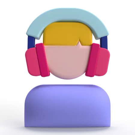 Kundendienstmitarbeiter  3D Icon