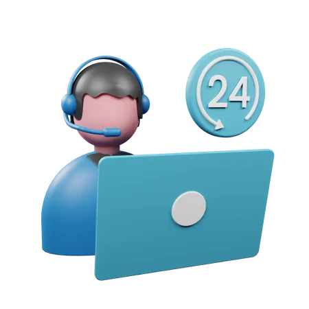 Kundendienst  3D Illustration