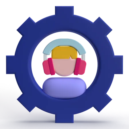 Kundendienst  3D Icon