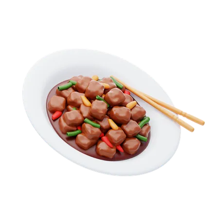 Kung Pao Chicken  3D Icon