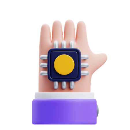 Künstliche Hand  3D Icon