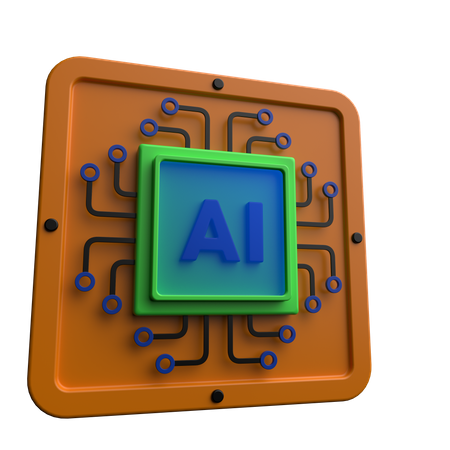 Künstliche Intelligenz  3D Icon