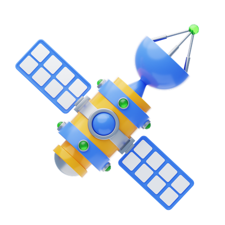 Künstlicher Satellit  3D Icon