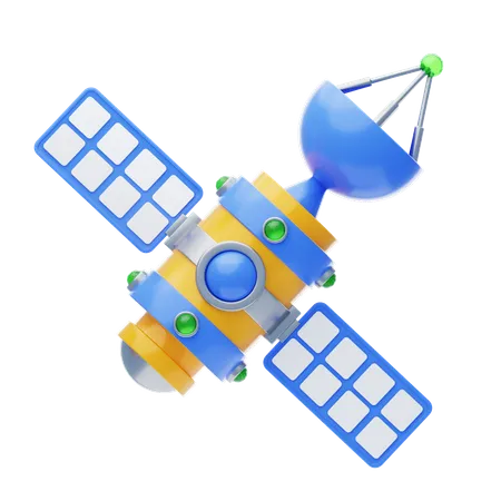 Künstlicher Satellit  3D Icon