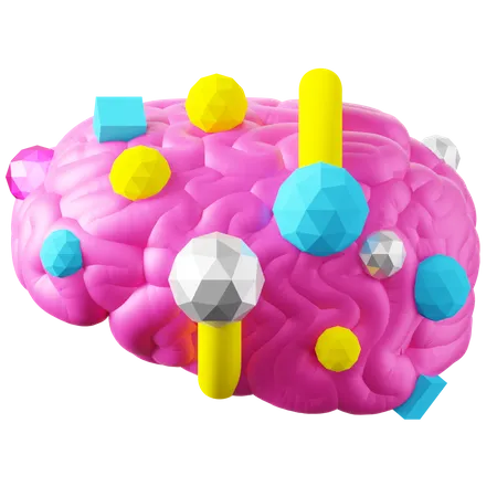 Künstliches Gehirn  3D Icon
