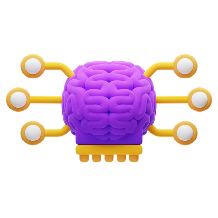 Künstliches Gehirn  3D Icon