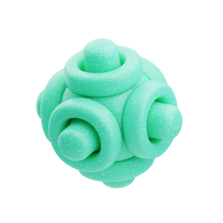 Kunststoff harz abstrakt aqua blume form  3D Icon