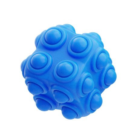 Kunststoff harz abstrakt blau gerundet würfel  3D Icon