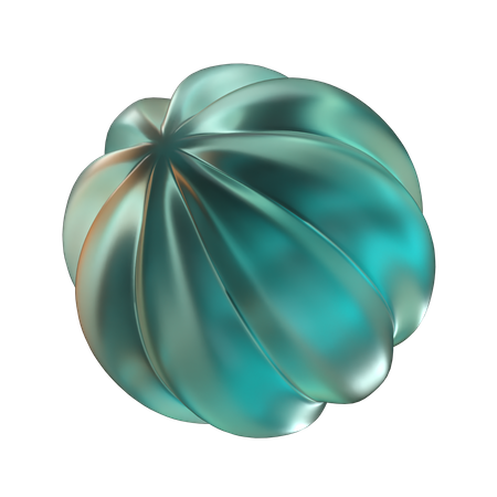 Kürbis abstrakte Form  3D Icon