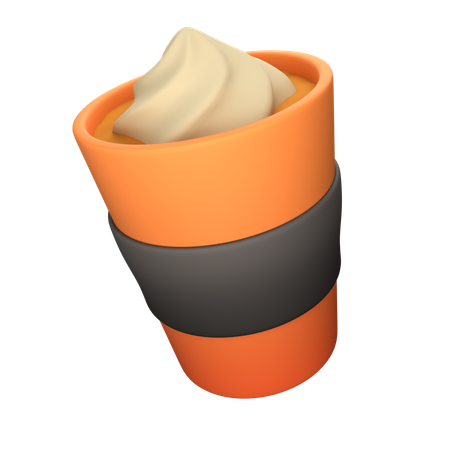 Kürbisgewürz Latte  3D Icon