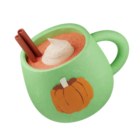 Kürbisgewürz-Latte-Tasse  3D Icon