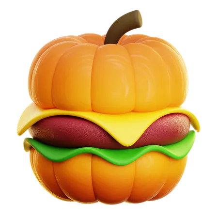 Kürbisburger  3D Icon