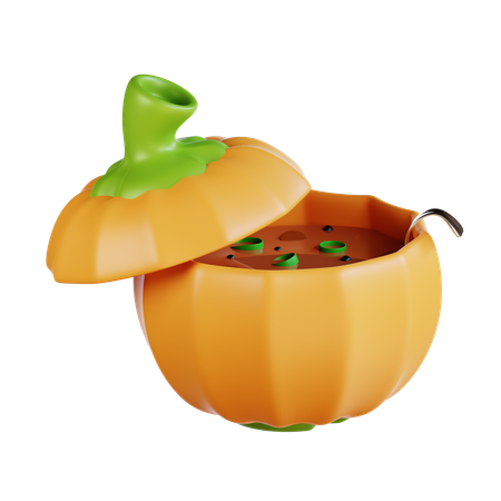 Kürbissuppe  3D Icon