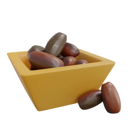 Kurma Dates  3D Icon