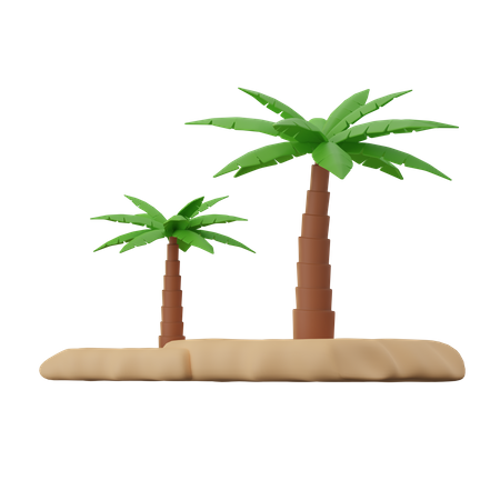 Kurma Tree  3D Icon