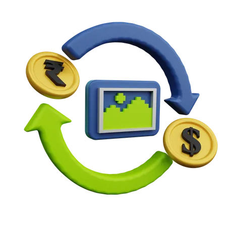 Kurs Rotation  3D Icon