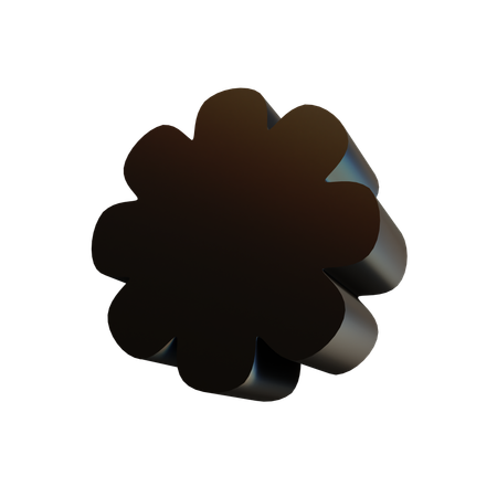 Kurve blume abstrakt  3D Icon