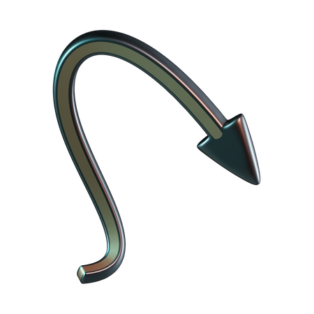 Kurve pfeil  3D Icon