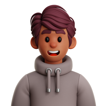 Mann mit kurzen Haaren  3D Icon