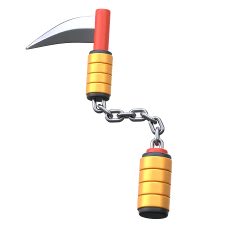 Kusarigama  3D Icon