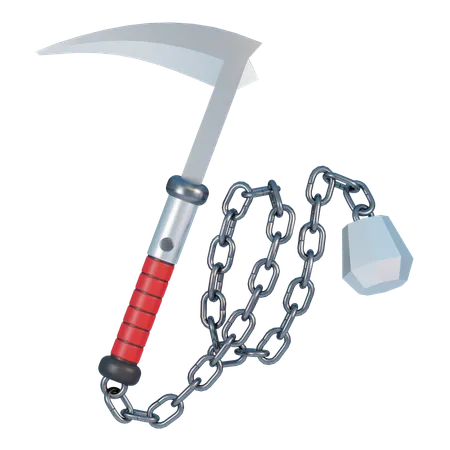 Kusarigama  3D Icon