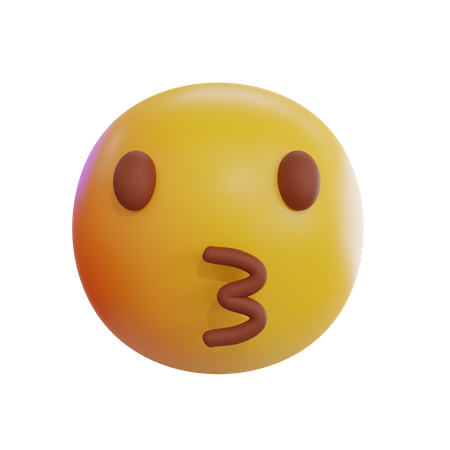 Kuss-Emoji  3D Icon