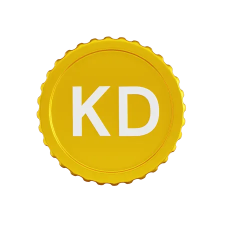 Kuwait-Dinar-Münze  3D Icon