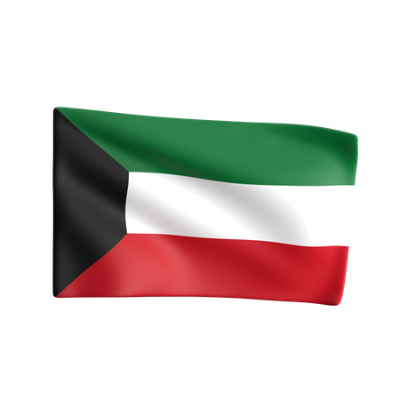 Kuwait Flag  3D Icon