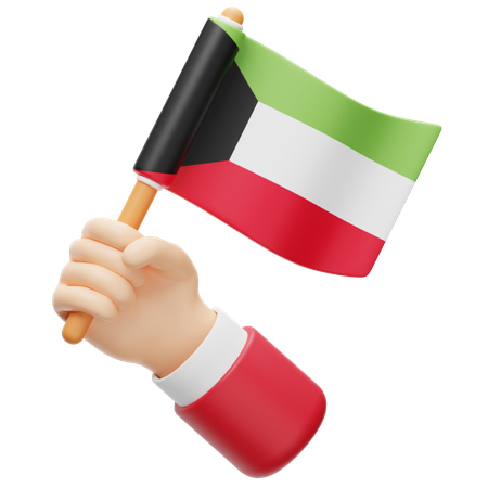 Kuwait Flag  3D Icon