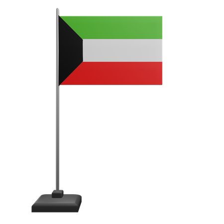 Kuwait Flag  3D Icon