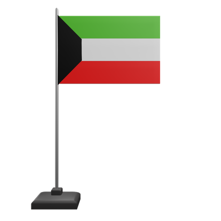 Kuwait-Flagge  3D Icon