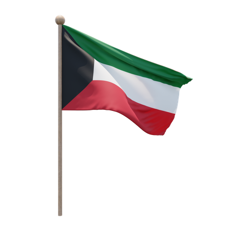 Mastro do Kuwait  3D Flag
