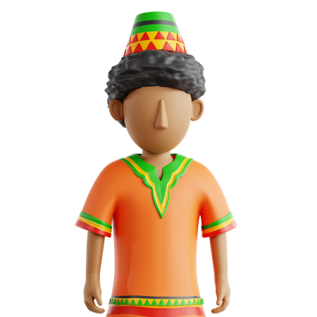 Kwanza Boy  3D Icon