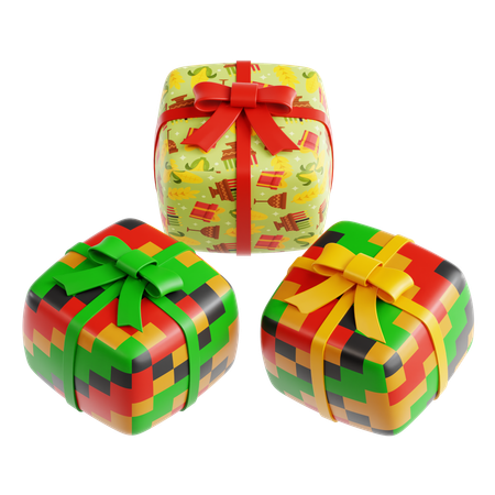 Kwanzaa Gift  3D Icon