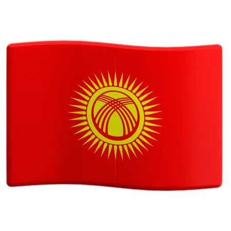 Kyrgyzstan  3D Icon