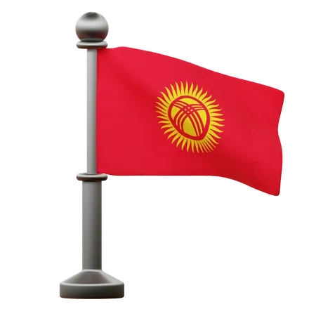 Kyrgyzstan Flag  3D Icon