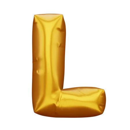 Gold Alphabet Balloon Metallic Text Float Blender 3 D Alphabet 3D Icon