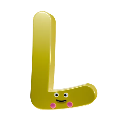 L alphabet  3D Icon