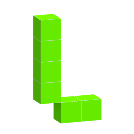 L Alphabet  3D Icon