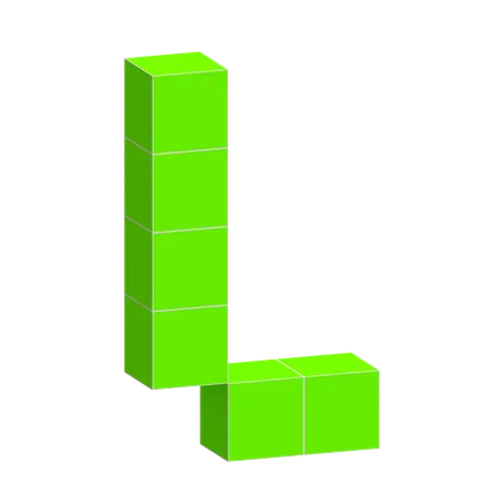 L Alphabet  3D Icon