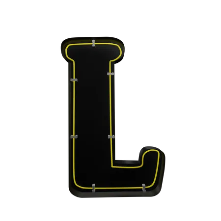 L Alphabet  3D Icon