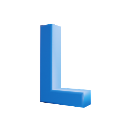 L Alphabet 3D Icon