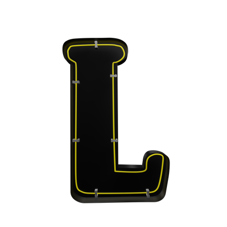 L Alphabet  3D Icon