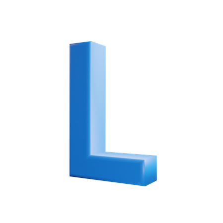 L Letter  3D Icon