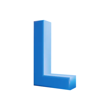 L Letter  3D Icon